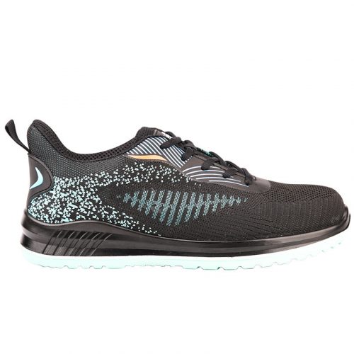 BORMANN Pro SPORTOS MUNKAVÉDELMI CIPŐ O1, FEKETE - KÉK, FLYKNIT/hálós, GRANADA MÉRET 40 (BPP8264)