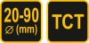 VOREL PT forgókéses csempevágó 20-90 mm (03900)
