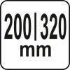 YATO Kés élező PT 200 / 320mm (YG-02214)