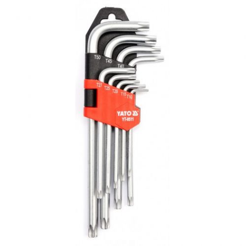 YATO Torx kulcs készlet 9 részes T10-T50  (YT-0511)