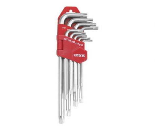 YATO Torx kulcs készlet 9 részes hosszú T10-T50  (YT-0512)