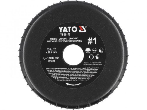 YATO RÁSPOLYKORONG DURVA #1 120 X 22,2 MM (YT-59179)