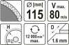 YATO 115mm folyamatos gyémánt fűrészlap kerámia (YT-59951)