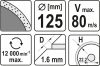 YATO 125mm folyamatos gyémánt fűrészlap kerámia (YT-59952)