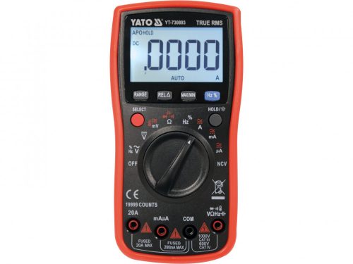 YATO DIGITÁLIS MULTIMÉTER TRUE RMS (YT-730893)